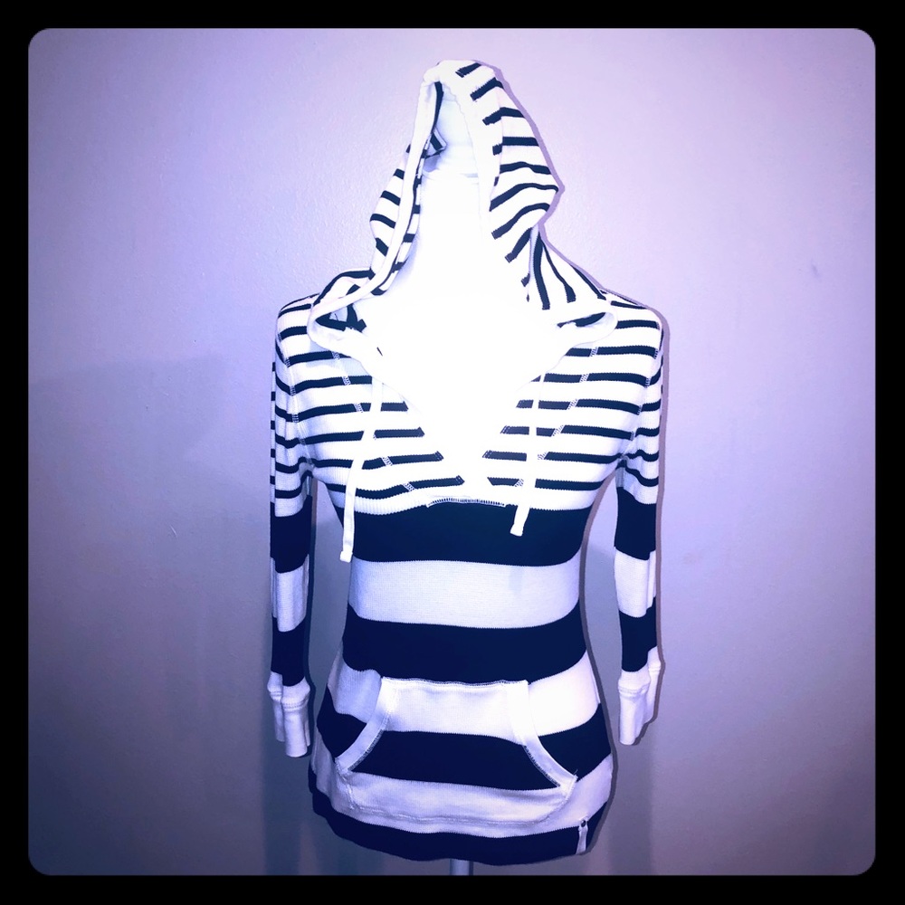 Ralph Lauren striped hoodie w kangaroo pocket szXS